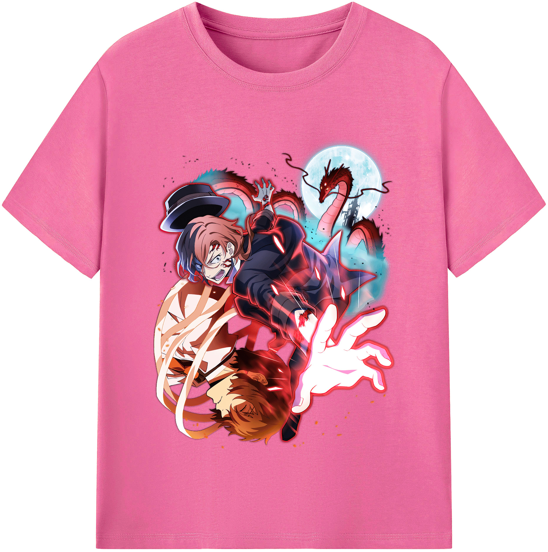 （画像用） 文豪ストレイドッグス Bungo Stray Dogs レディースカジュアルプリントTシャツ（綿100％）